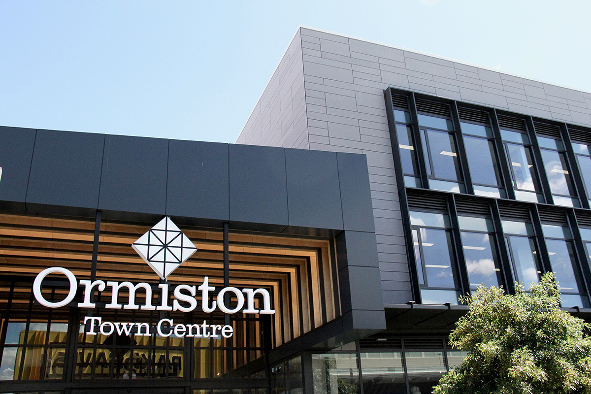 EQUITONE TE20 fibre cement facade at Ormiston